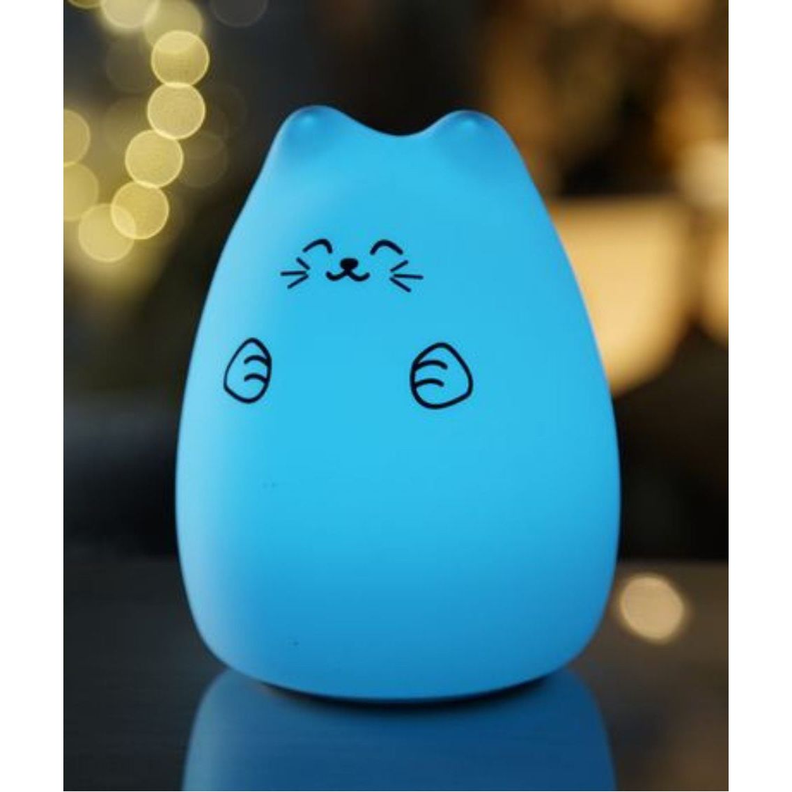 Lucky Cat Silikonlampa - Vit