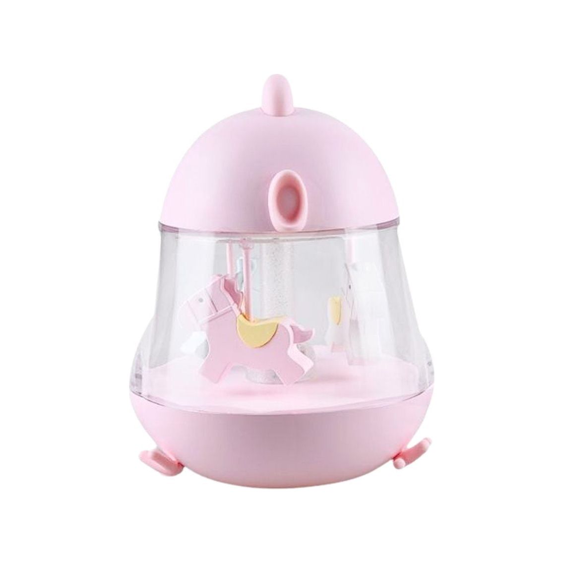 Lampa med karusell och musik - Rosa