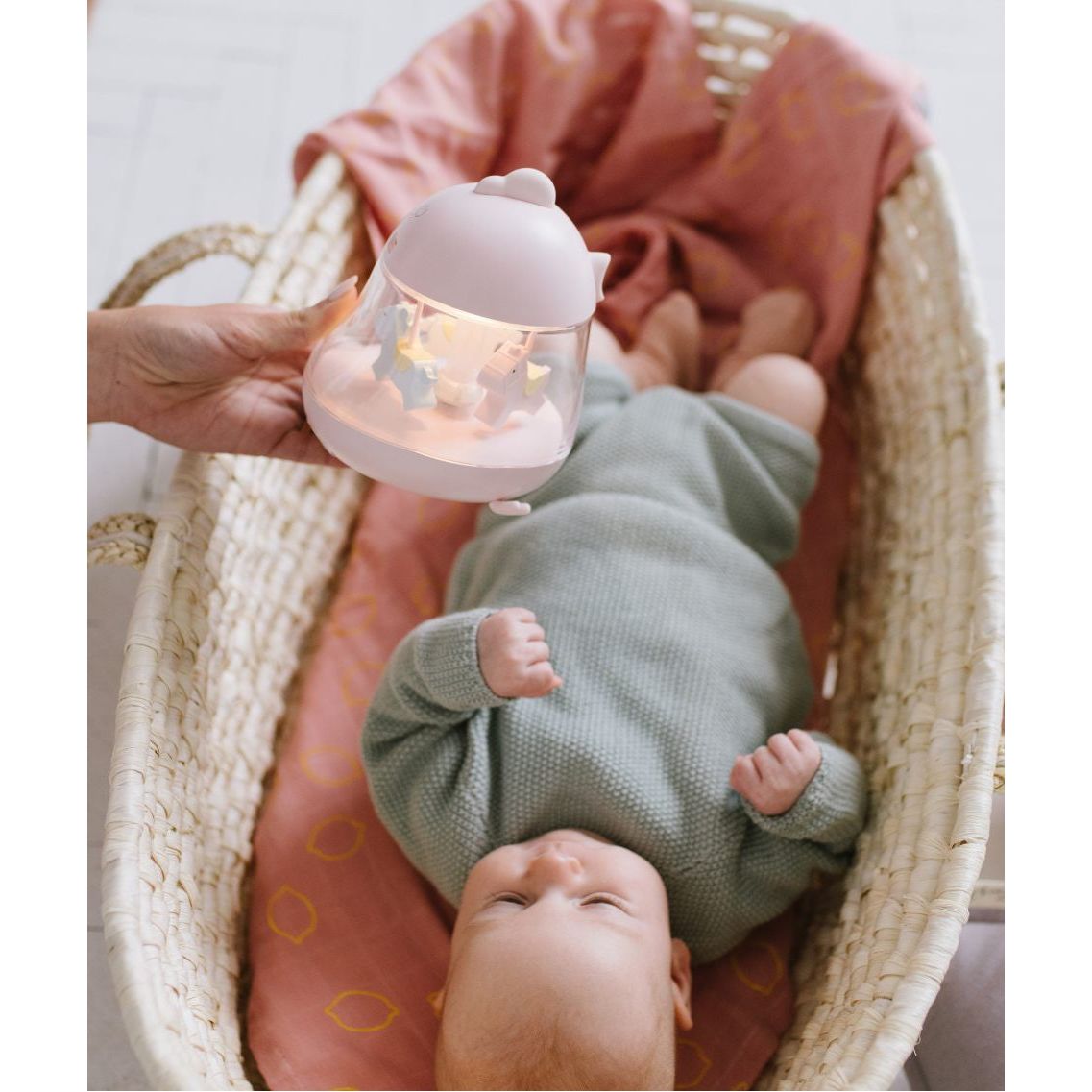 Lampa med karusell och musik - Rosa